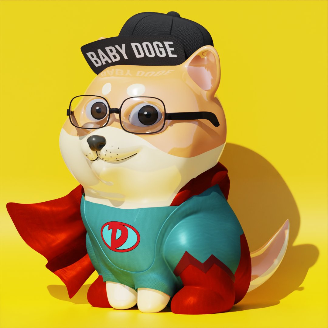 Introducing the incredible transformation of Baby Doge! From NFT to 3D character, this savvy entrepreneur is ready to conquer new dimensions. Get ready to witness the cutest and most ambitious pup in the metaverse! #BabyDoge #NFT #3DCharacter