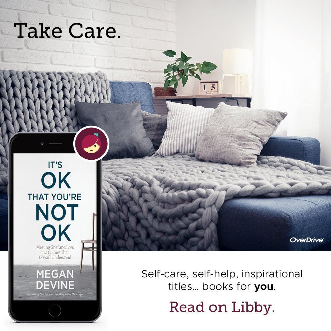 #Libby has helpful titles for every reader. Do something nice for yourself and download the free app today! #cmorlibrary #selfcare #wellness #health #meditation #mentalhealth #mindfulness #freewithyourlibrarycard #ebooks #audiobooks #music #movies #Libbyapp