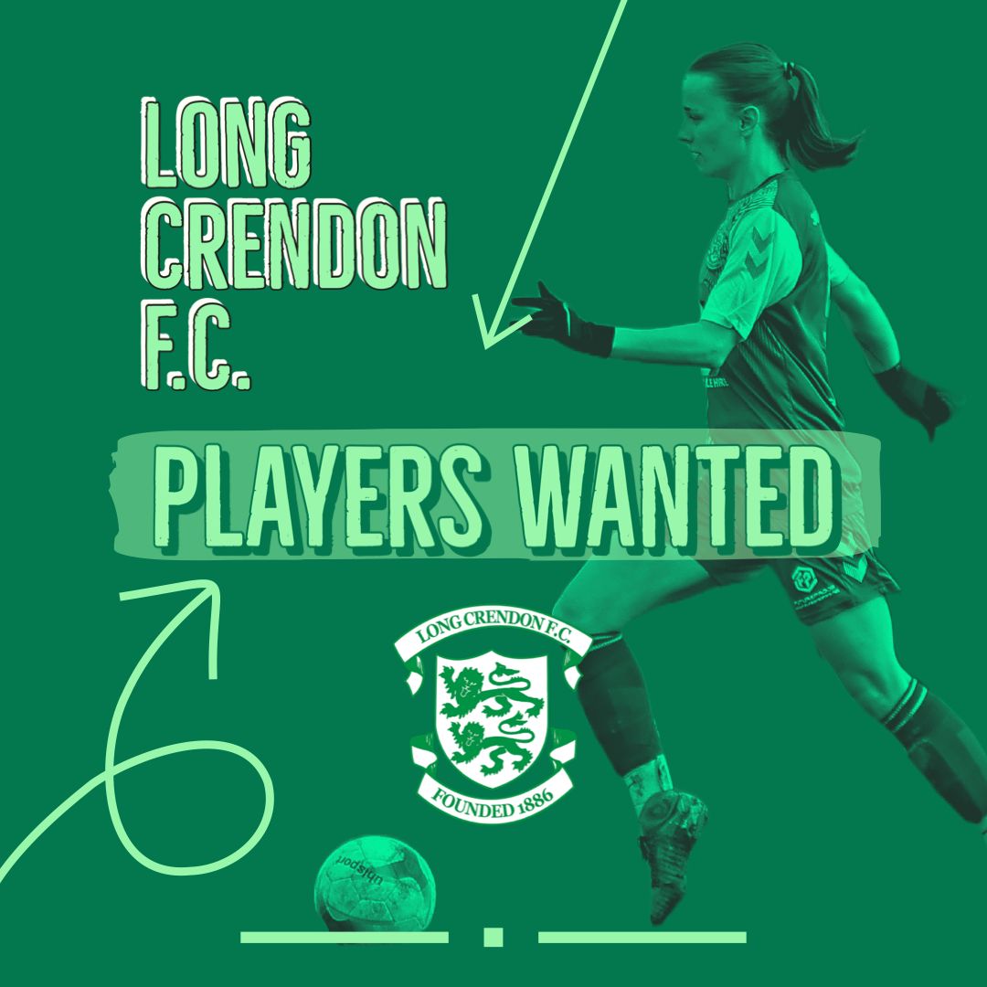 LongCrendonLFC's tweet photo. 🚨 New Players Welcome! ⚽️
⁠
As we wrap up the season we’re on the lookout for new players to join our 1st team and Development team for next year.

If you’re looking to progress and make the step up, or wanting a change for more game time, then please get in touch! 💚 https://t.co/oI7nRG3i5c