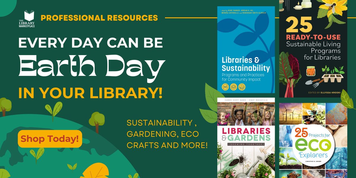 Happy Earth Day! What better day than today to think about how we might celebrate Earth Day every other day too! Bring a bit of earth celebration to your library. Check out the collection here: buff.ly/3WayLXh . #sustainableliving #earthdayeveryday #libraryprograms