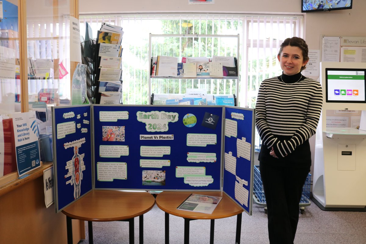 For #EarthDay today, Bevan Library’s newest team member Ianthe, created a fitting display. “Earth Day is an annual environmental movement event, which aims to spread awareness of environmental issues. Our display focuses on the health risks of plastics and microplastics.”