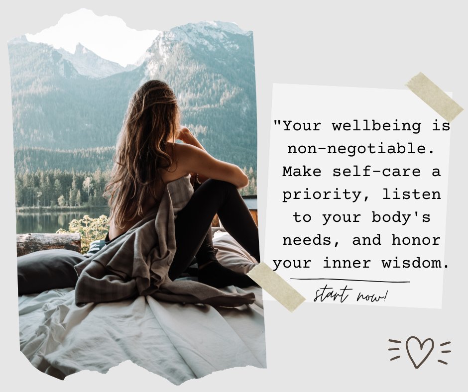 'Your wellbeing is non-negotiable. Make self-care a priority, listen to your body's needs, and honor your inner wisdom. When you invest in yourself, you invest in a brighter future.  Join us in Bhutan from 4-12 May 2024 #InvestInYourself #SelfCareRoutine'