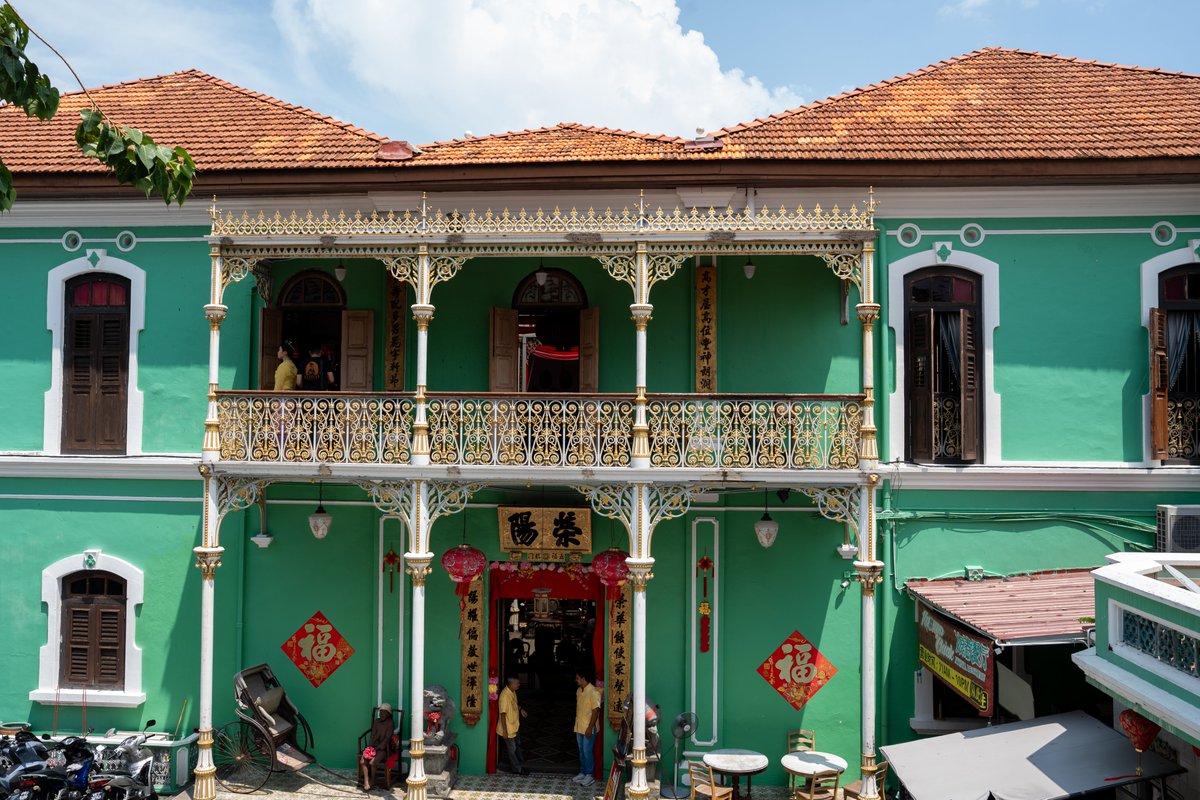 thailand-becausewecan.picfair.com/pics/019740140… Facade of the green Pinang Peranakan Mansion is a museum of George Town on Penang Island in Malaysia Southeast Asia Picfair Stock Photo Self Promotion #Malaysia #georgetown #penang #photography #Travel #travelphotography #PhotographyIsArt #TravelTheWorld