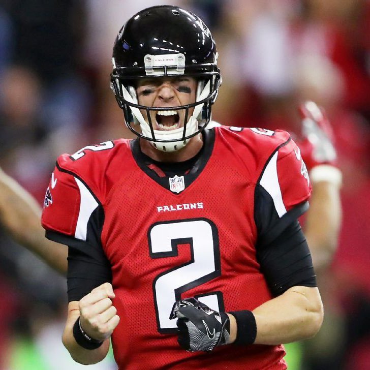 <a href="/M_Ryan02/">Matt Ryan</a> <a href="/AtlantaFalcons/">Atlanta Falcons</a> 2016 MVP
2008 ROY
4x Pro Bowler
124 wins 
4 playoff wins
381-183 TD to INT
62,792 passing yards
93.6 passer rating
65.6 completion percentage
Atlanta legend

Congrats on retirement, Matty Ice 🧊