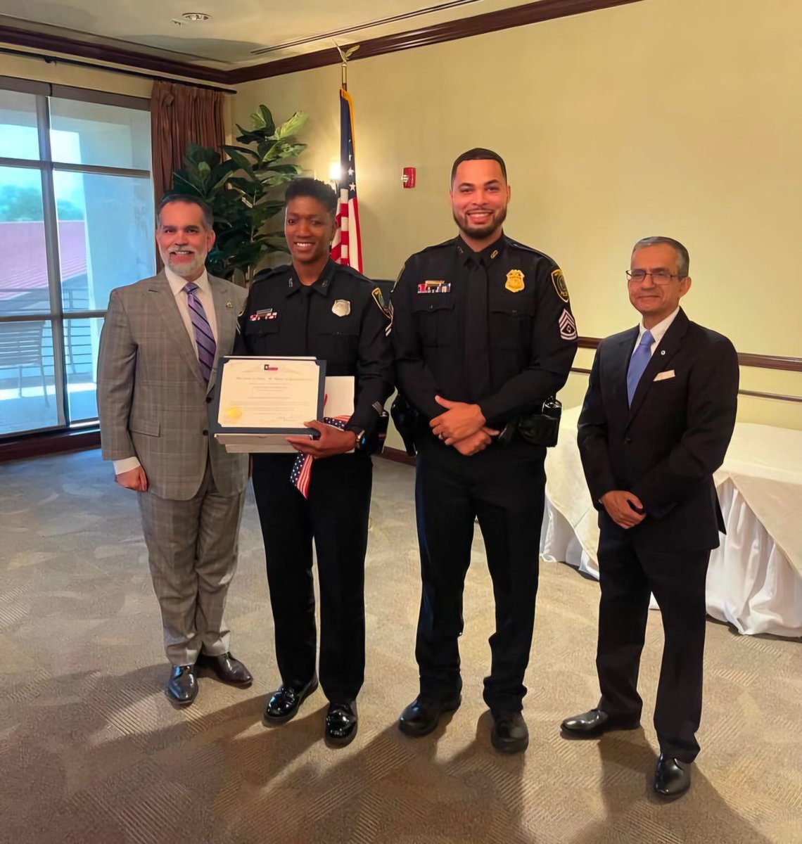 houstonpolice's tweet photo. Congratulations to Senior Police Officer Jo Jones who was recently selected as an honoree for the 59th annual Crime Prevention Luncheon by the Exchange Club. https://t.co/8w2Wr1Gbo4