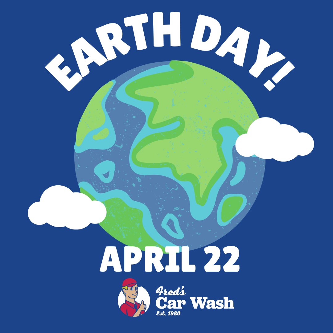 Happy Earth Day from Fred's Car Wash! 

#fredscarwash #carwash #detailing #autodetailing #carcare #cardetailing #detailingdoneright #autocare #norwalk #southport #watertown #fairfield #unlimitedcarwash #middlebury