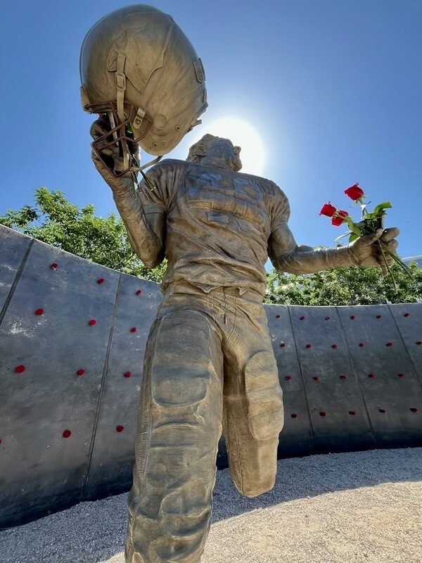 It's been 20 years since Pat Tillman was killed while protecting our country. Red roses were added to his statue at State Farm Stadium to honor him.