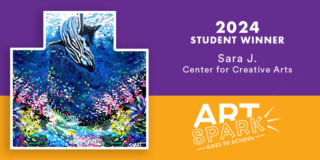 🎉 Congratulations to Sara from #CCA for creating this beautiful artwork as part of the #EPB #ArtSpark Goes to School program. Soon, this piece along with art from other student winners will be displayed on local utility boxes. 🌟 🎨 Explore #StudentArt ➡️ epb.com/artspark
