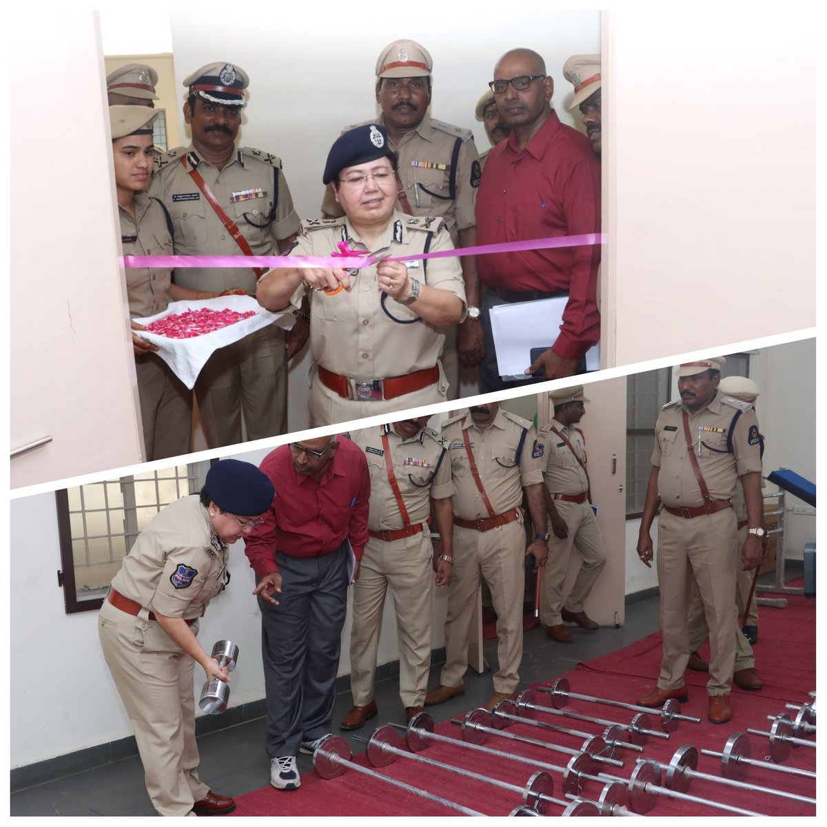 Toured the Chelapura Training Center, engaging with Trainee SCTPCs. Witnessed the newly inaugurated gym and library facilities, ensuring top-notch amenities for our officers in training. #PoliceTraining #ChelapuraCenter 🏋️‍♂️📚 @TelanganaCOPs