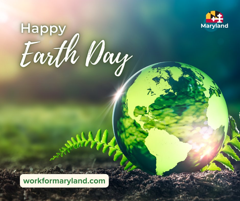 Happy Earth Day! Our employees at the MD Depts of the Environment, Agriculture, and Natural Resources celebrate Earth Day, every day &amp; are hiring many different environment-related positions across the state!
Apply here: ow.ly/B4vJ50RlkY6
More info: workformaryland.com