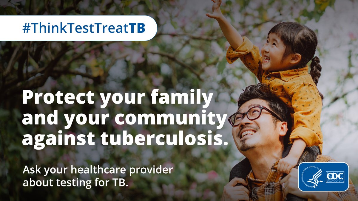 Don’t wait to get tested for tuberculosis 🚨  1 in 10 people with inactive #TB will develop active TB disease which can spread easily to others. Get the facts and talk to your doctor about testing for TB: bit.ly/3P6mUFI #ThinkTestTreatTB