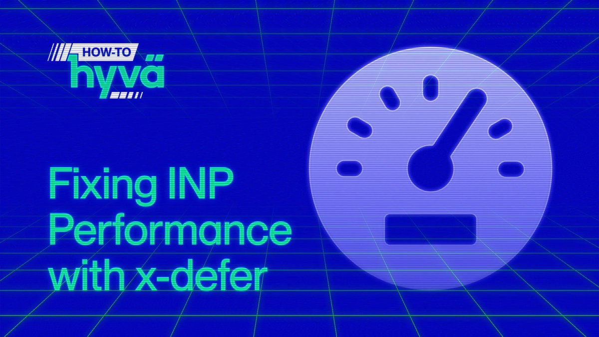 hyva_io's tweet photo. Struggling with slow INP scores with @Alpine_JS?

📺Learn how we resolved it by deferring CPU intensive components on page using x-defer.

We explain how to debug main thread blocking time and how x-defer solves it 👇🏻

https://t.co/GeDUJIJnvK https://t.co/Tbp5NVsabh