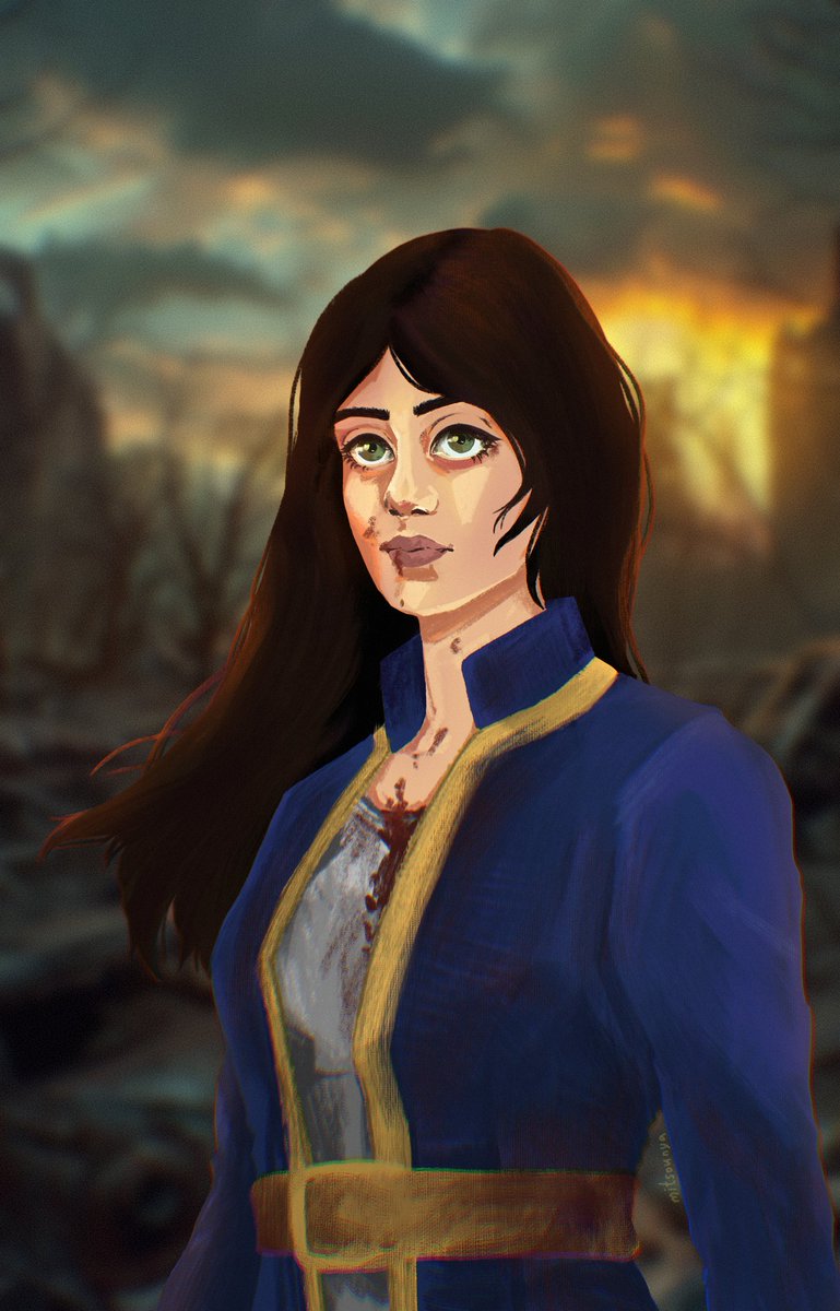 Fell in love with the series, fell in love with Lucy.  I sat down to draw and this is what happened!

#procreate #lucymaclean #Fallout4 #FalloutSeries #Fallout #portraitart #ellapurnell