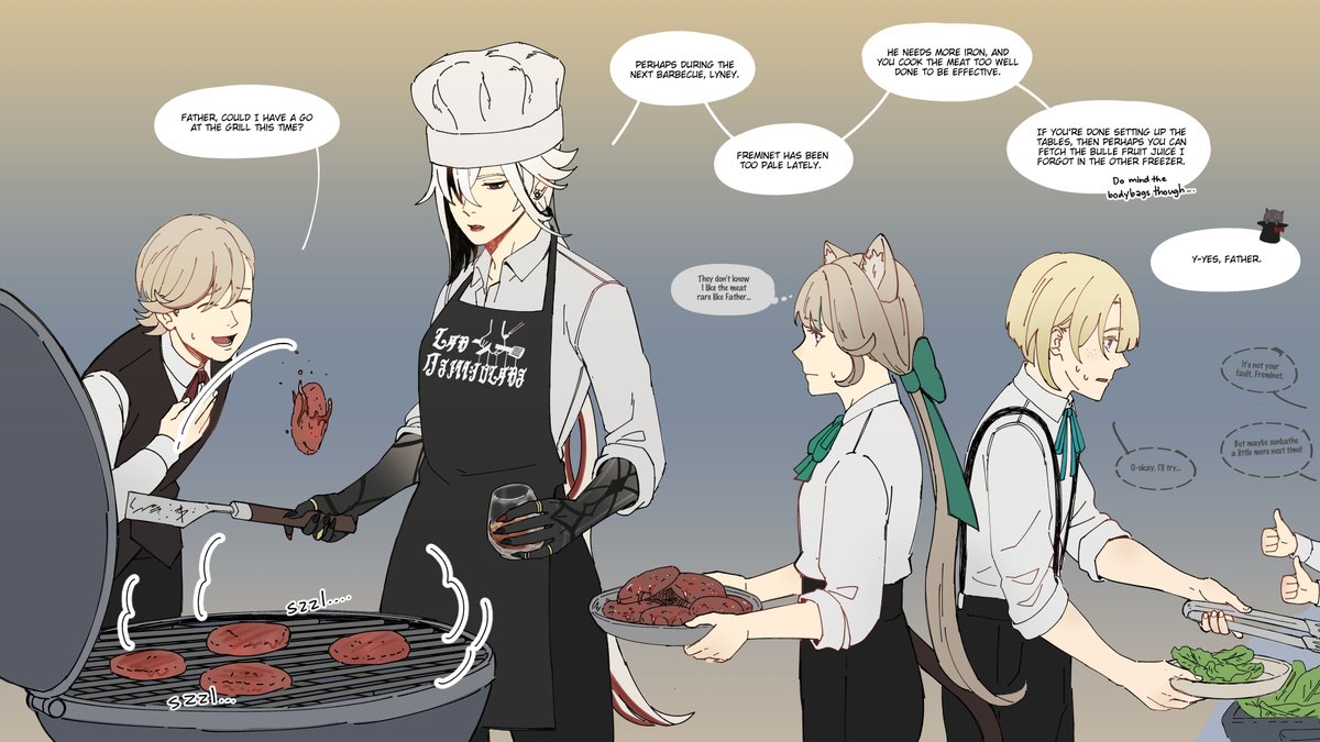 crispykodraws's tweet photo. bbq night https://t.co/H7pe7KSVPW