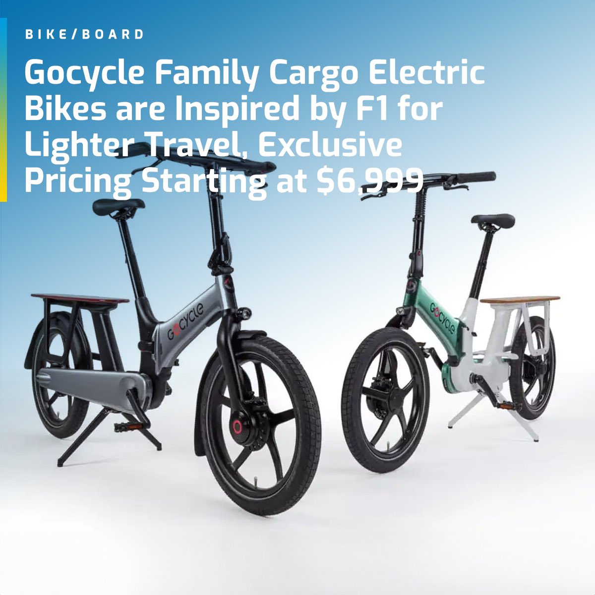 In February, the world got a sneak peek at the future of electric mobility with the exclusive CGI preview of the latest innovation from <a href="/Gocycle/">Gocycle</a> – the CXi &amp; CX+ Family Cargo electric bikes. 😎⚡️

Learn more: electrifynews.com/news/bike-boar…

#ElectrifyNews #EV #EVBike #ElectricBike