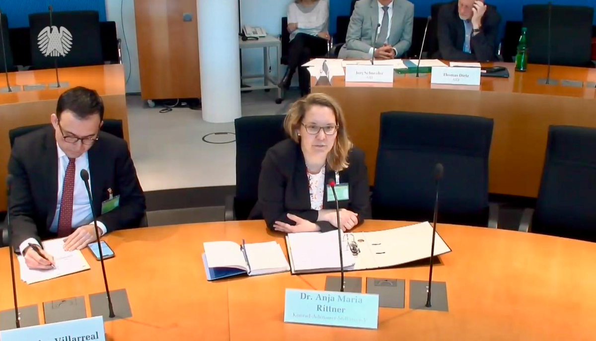 Dr. Anja Maria Rittner emphasizes the need for a pandemic agreement in the Subcommittee on Global Health. Amidst global tensions, this would signal @WHO's commitment and bind nations for better global health. #GlobalHealth #PandemicAgreement, @Bundestag