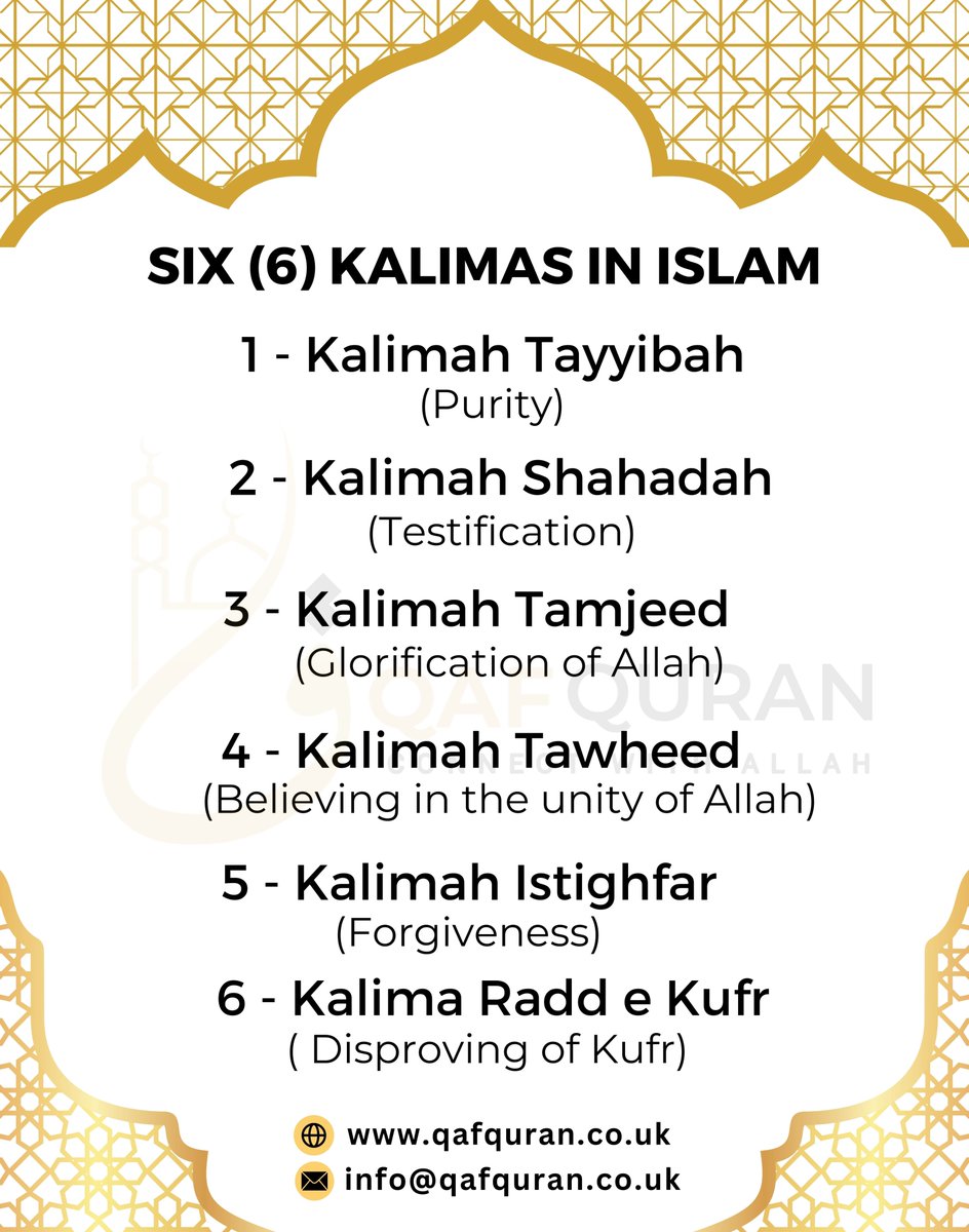 introduction of 6 Kalimas
#Islam #Quran #OnlineQuranClass #LearnQuranOnline #QafQuranUK