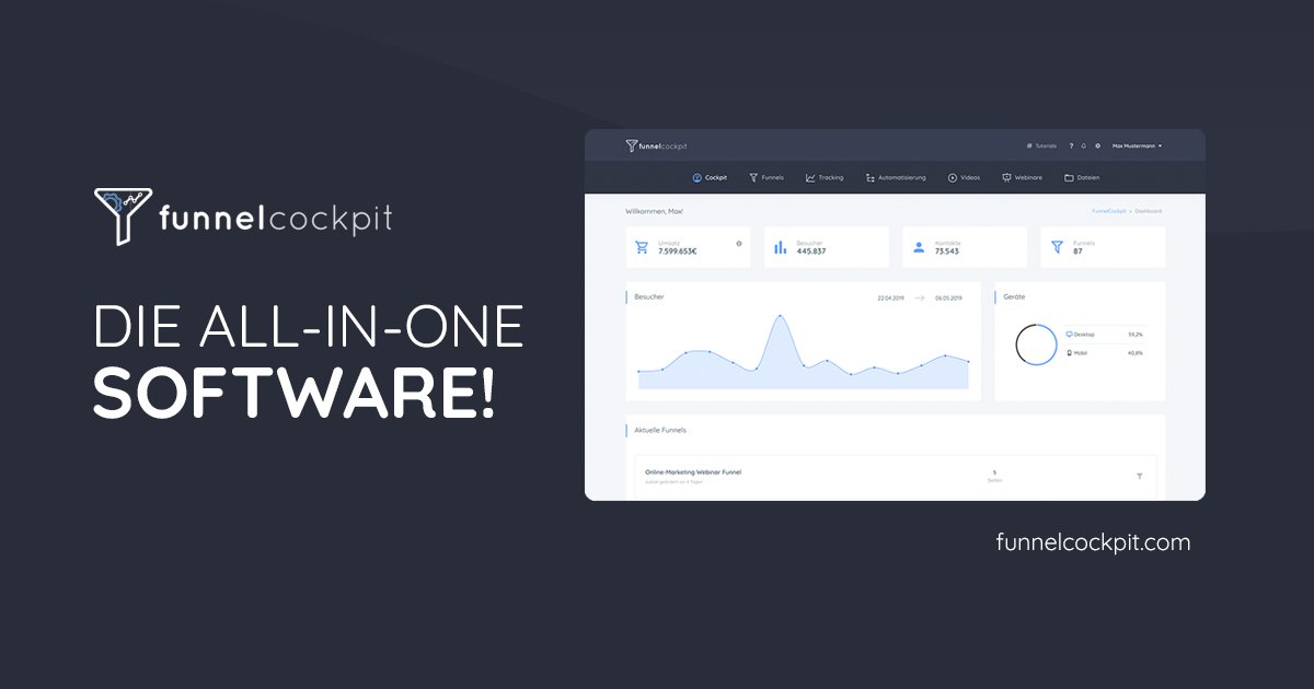 🚀 Unlock #FunnelCockpit: Conversion-driven strategy
💡 Boost sales effortlessly: Optimized operations
🔄 Streamline with simple tools: Insightful analytics
📱Enjoy user-friendly design
🌟Elevate online presence!
digistore24.com/redir/98201/Co… #BeginnerFriendly #patiswiss #Miosga #24hJK