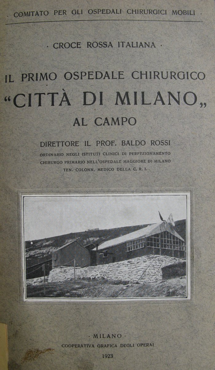 4 volumes that explain the activity of the Italian Red Cross at the #ww1front with clinical-statistical reports, description of war wounds and their outcome. Technical readings, but also dramatic. #ww1medicalAssistance. #ww1MilitaryHospitals #ww1RedCross