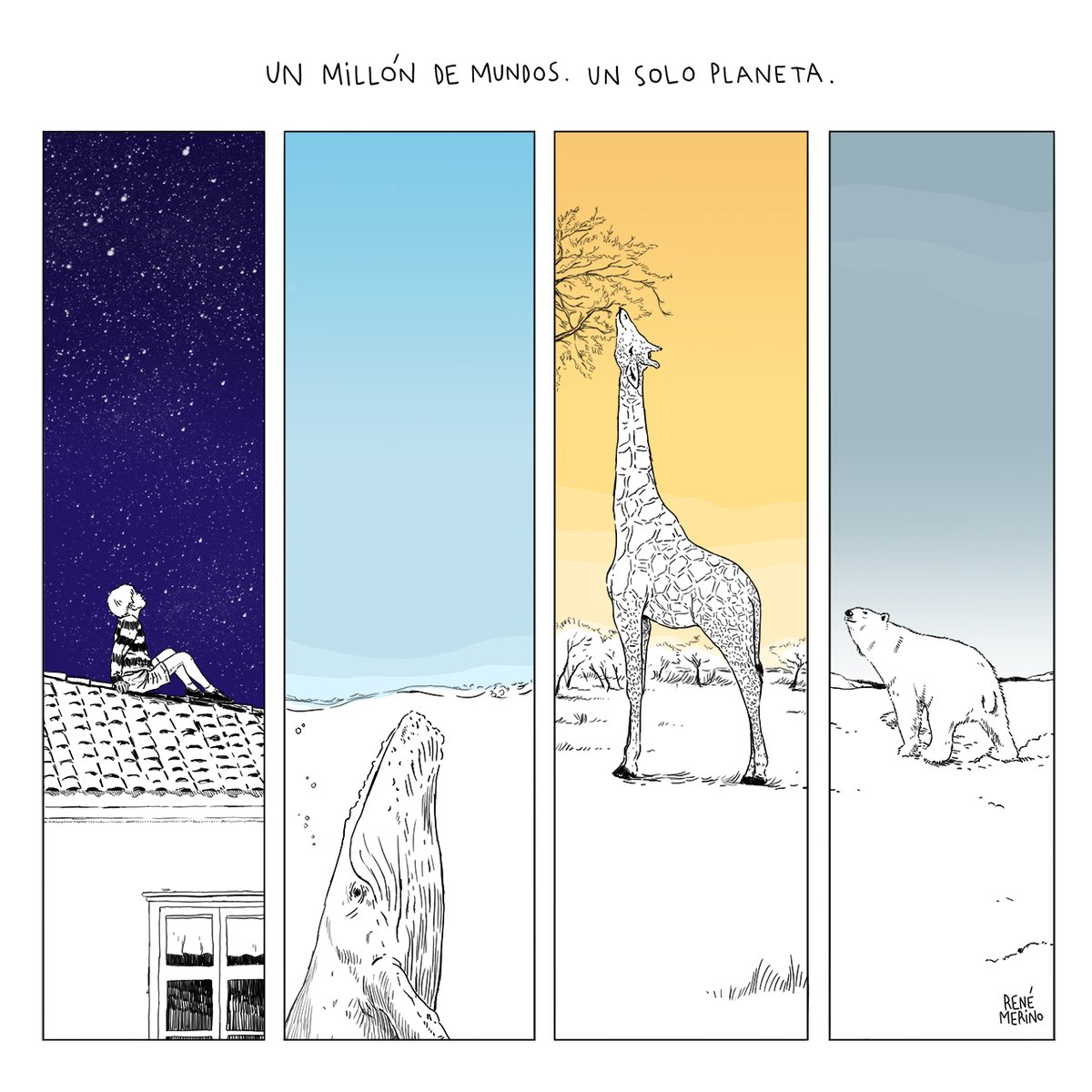 rene_estamal's tweet photo. Un millón de mundos. Un solo planeta. #DíadelaTierra https://t.co/4etlJhH7ap