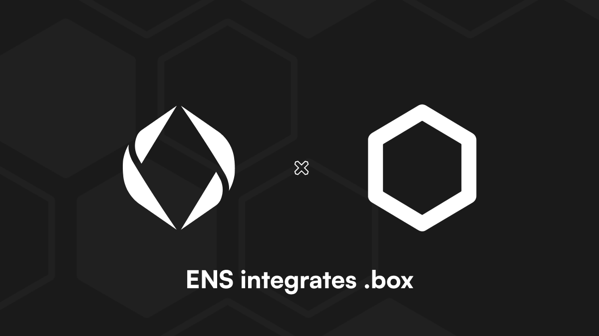 boxdomains's tweet image. Never been done before in @ensdomains history...

ENS has fully integrated .box

A thread 👇🧵