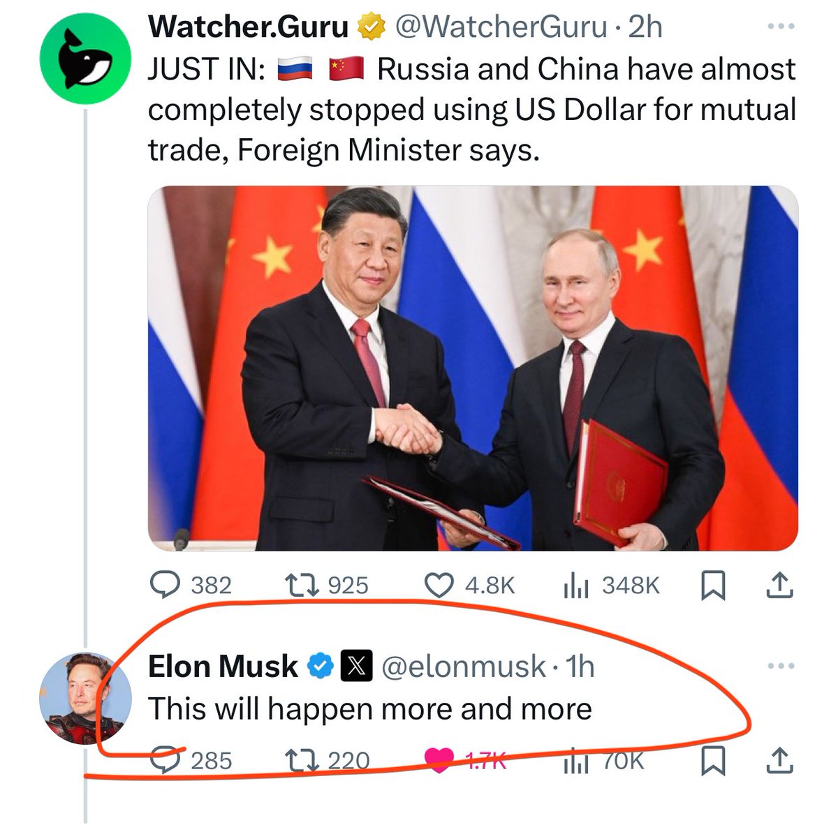 If ever there was an Elon post screaming “buy Silver and Gold”, this is it 👀