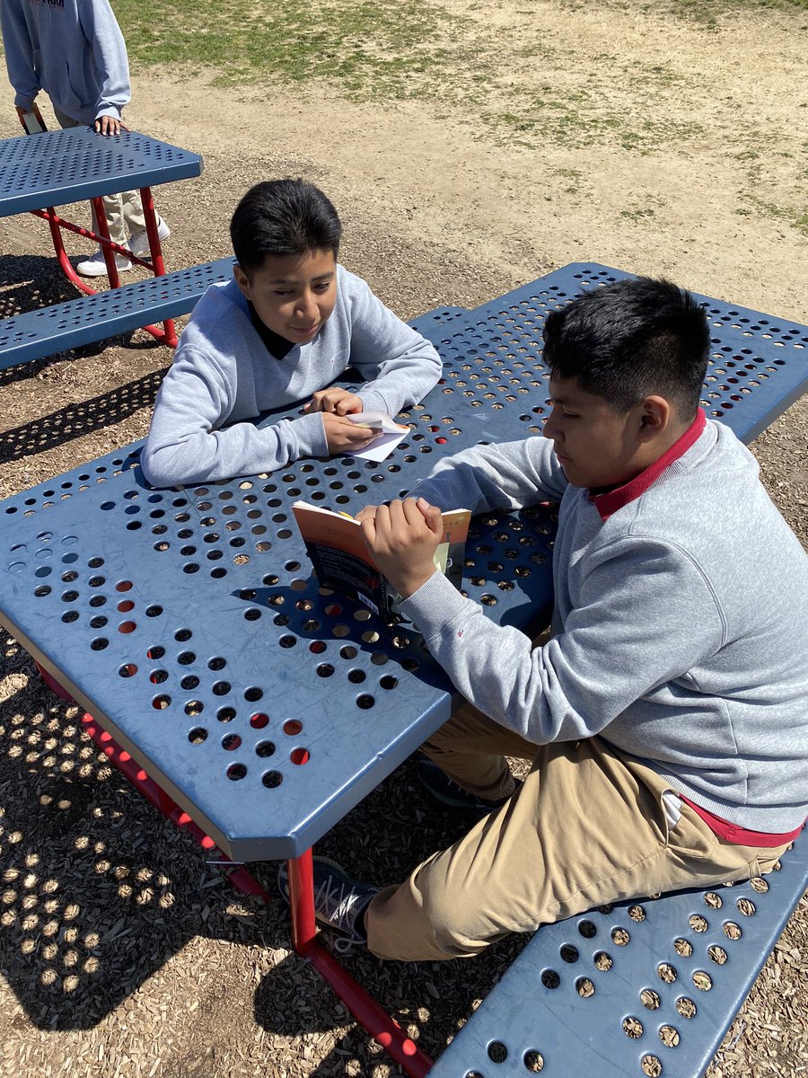 Impromptu lesson outside today due to some roof construction! No complaints here 🙃 #RBBisBIA