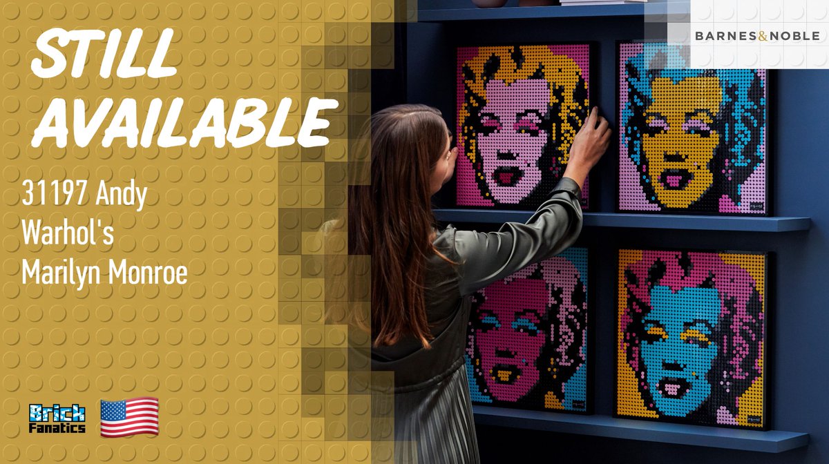 A long-retired LEGO Art set from the first wave of the theme is still available, surprisingly, at Barnes & Noble now for an iconic display. brickfanatics.com/long-retired-l… #LEGO #LEGOArt #LEGONews