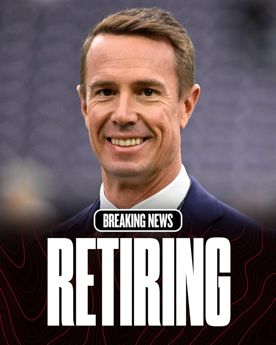 Breaking: Matt Ryan has announced his retirement from the NFL.