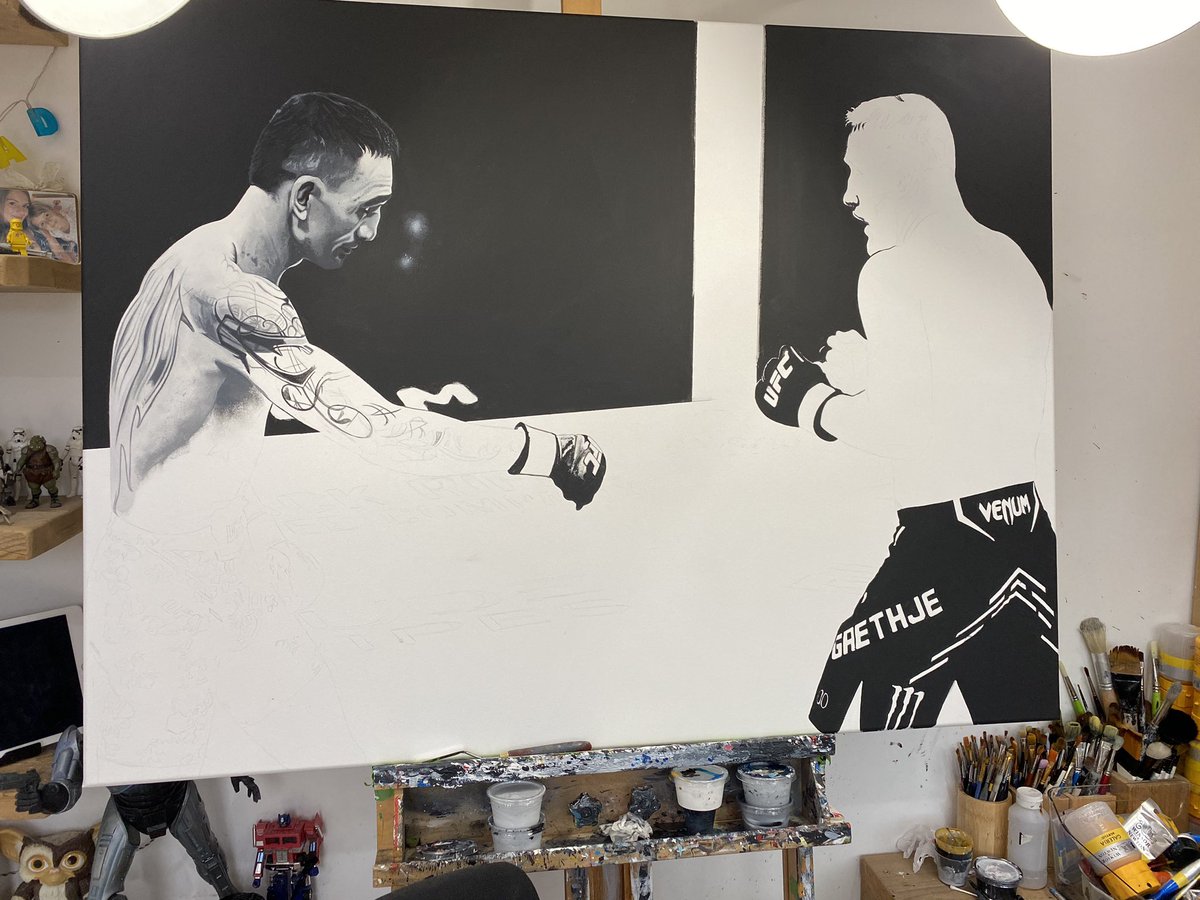 Progress shot… #MMATwitter #UFC300