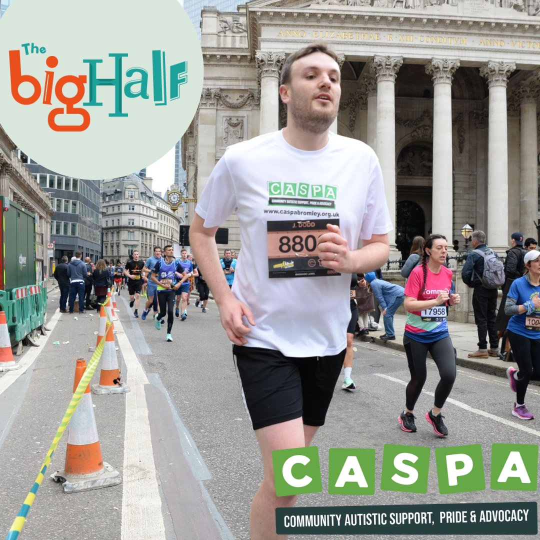 The Big Half 2024 - Sunday 1st September We have spaces available to run for CASPA! Email: fundraising@caspabromley.org.uk if you are keen and would like to raise money for our small charity.