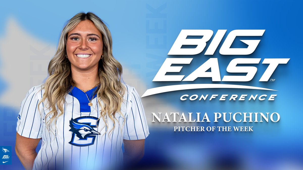 🏆👏Give a big round of applause to your BIG EAST Pitcher of the Week, @NataliaPuchino!! #GoJays x tinyurl.com/5cv9vhat
