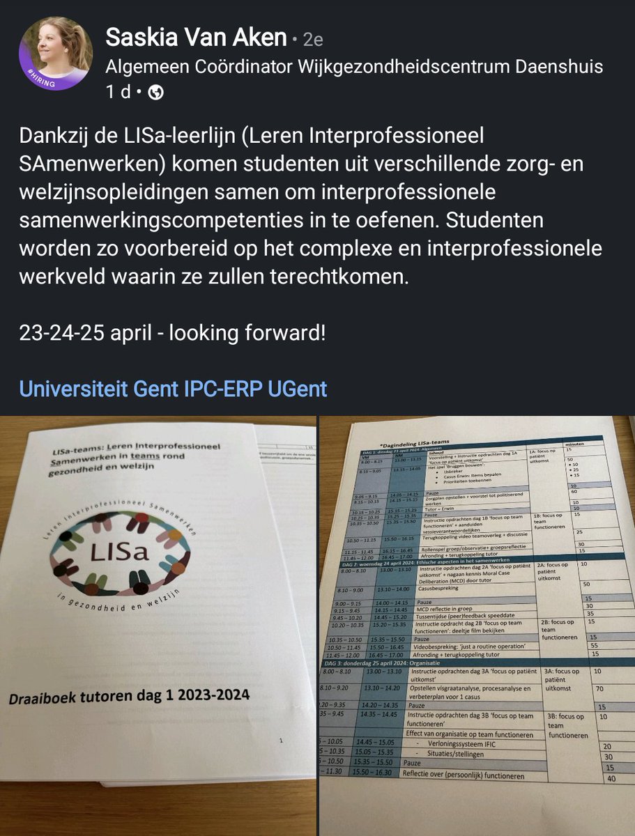 Onze tutoren zijn helemaal klaar om het startschot te geven voor de LISa-teams lesmodule dewelke morgen van start gaat!