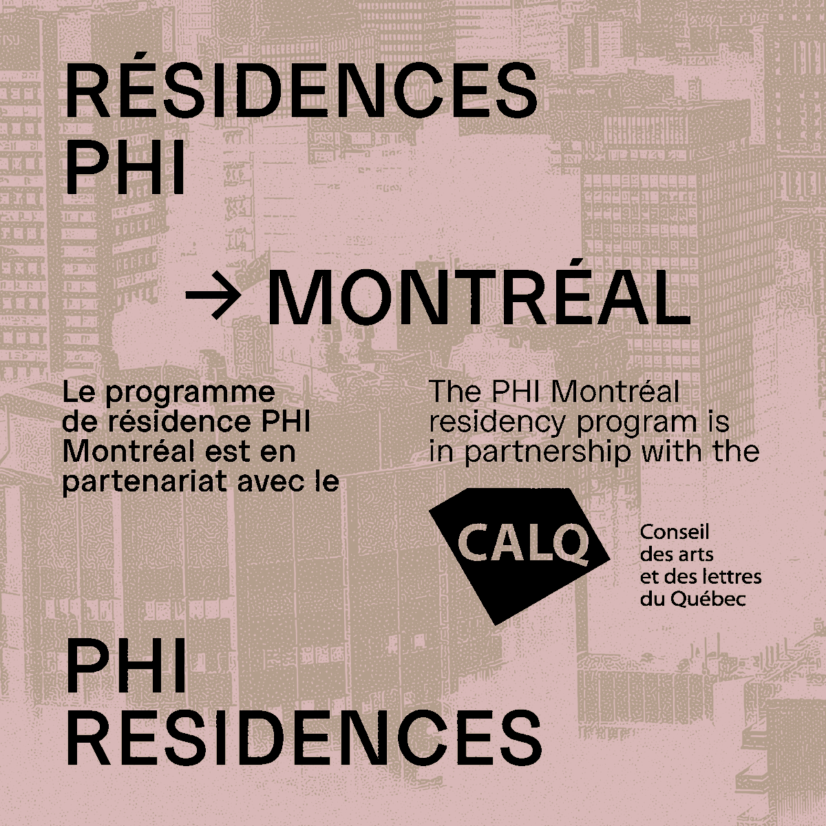 Call for artists for the PHI Montréal Residency @direphi @lecalq → deadline to submit: May 9, 2024.
To apply: phi.ca/en/phi-residen…