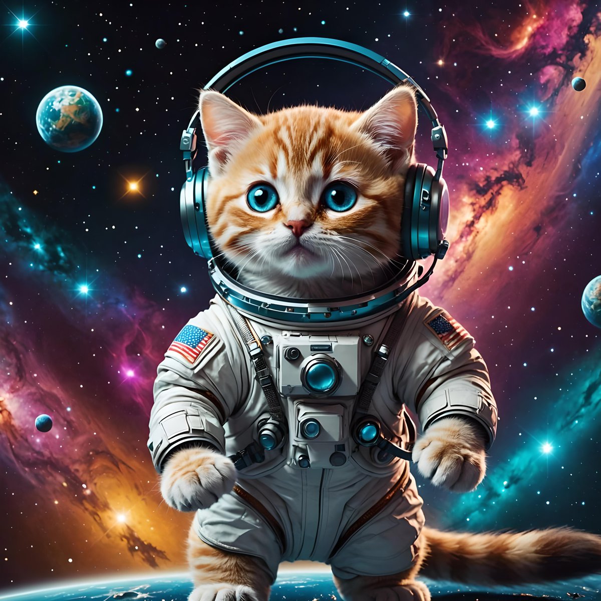 TheCreatorX97's tweet photo. Cute Astronaut Kitten 🐱🚀 in Space: Stars ✨ & Planets 🌍
#CuteKitten
#AstronautAdventure
#SpaceExploration
#StarsAndPlanets
#GalacticFantasy
#AdorableAstronaut
#KittenInSpace
#CosmicAdventure
#SpaceStars
#PlanetExploration https://t.co/hOetBnFUyU