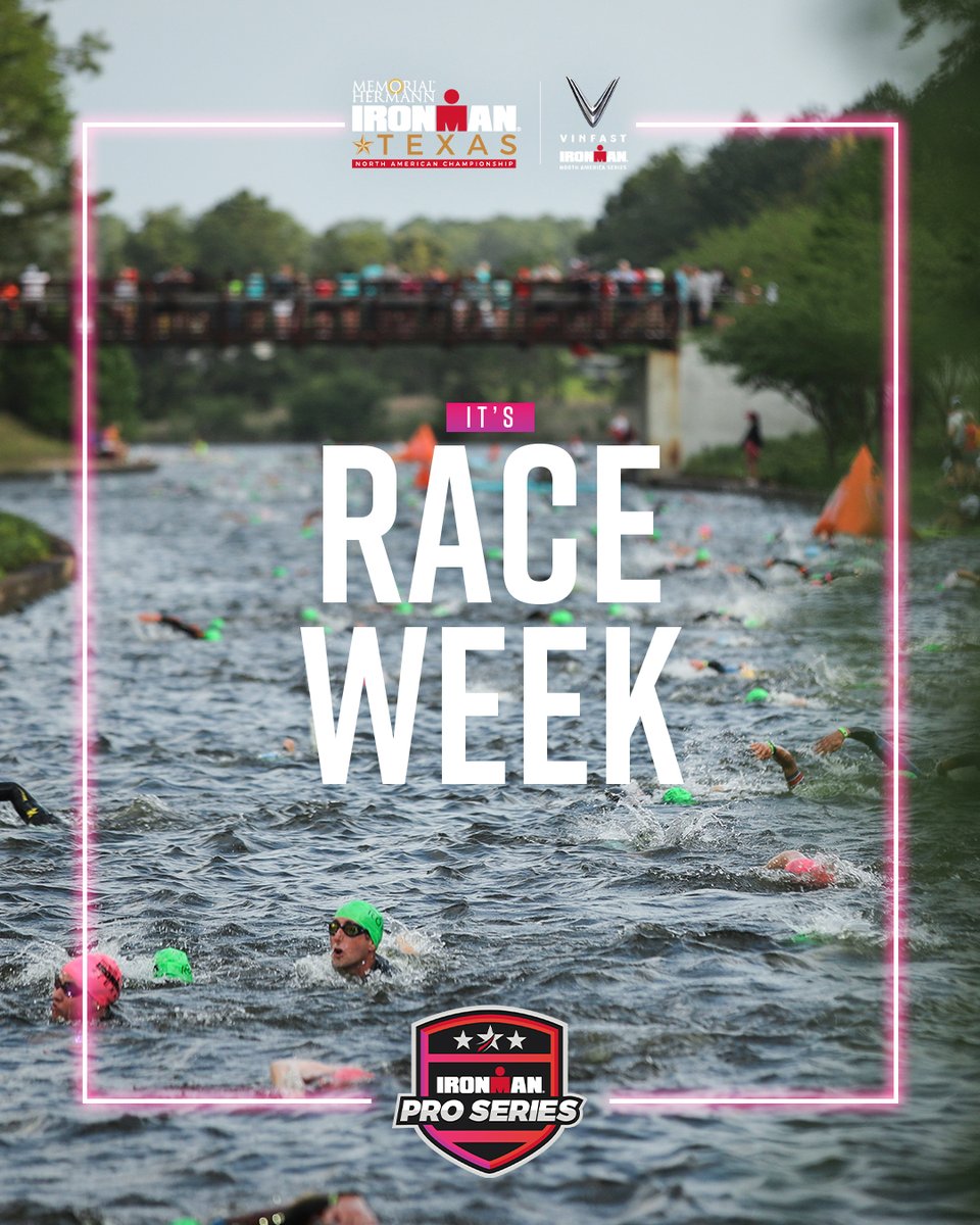 Welcome to #IMTexas race week 😍 The second round of the IRONMAN Pro Series is here as we head to The Woodlands for the first IRONMAN of the series😤 🗓️ Saturday, April 27 📺 Live & For Free | proseries.ironman.com, @outside_watch and DAZN #IRONMANtri @VinFastofficial