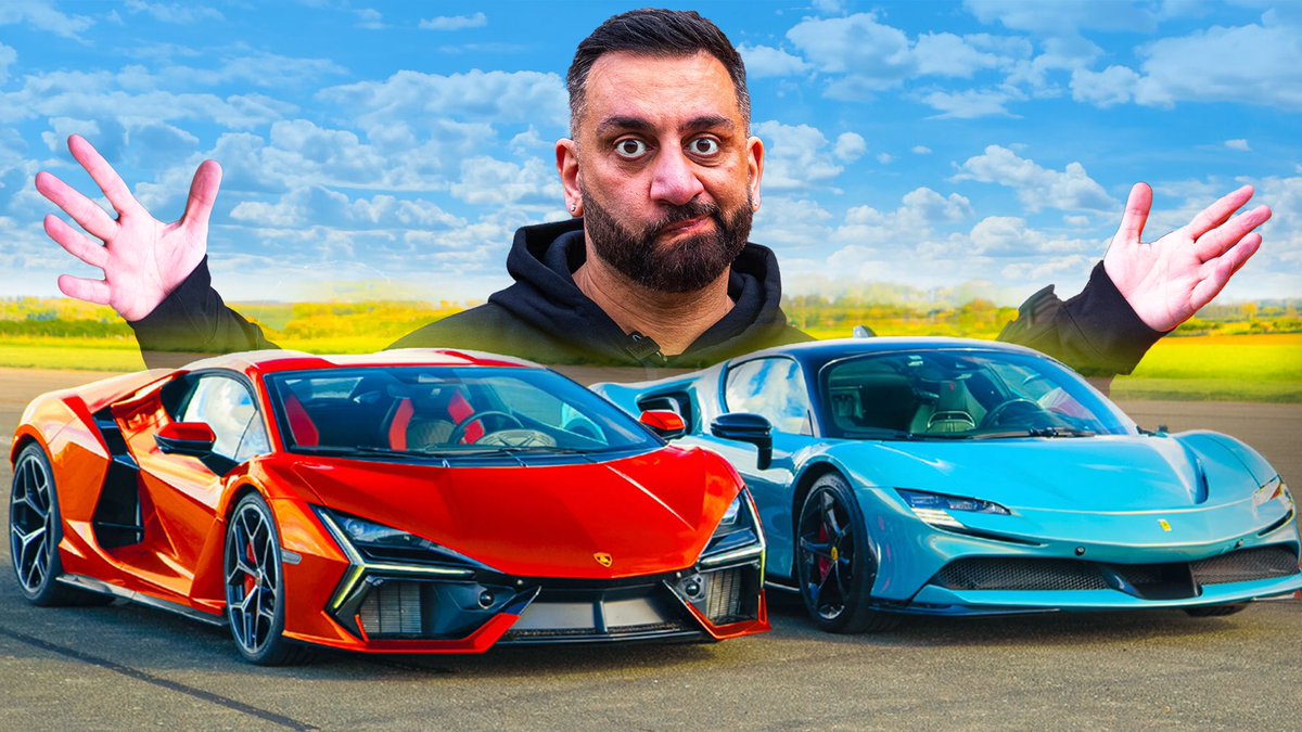 Reaction to Lamborghini Revuelto v SF90 drag race! youtu.be/aQa5WFJLZXE?si…