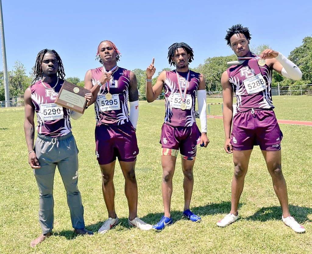 Join us in congratulating our boys' 4x200 meter relay for their 1st place finish at the regional track meet! They officially qualified for the STATE TRACK MEET with a time of 1:26.2! #HawkSpeed