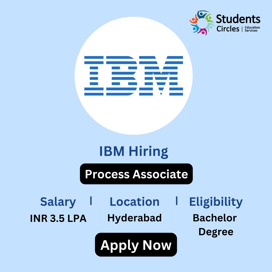 karthikpattadi's tweet image. 🎓 Ready to step into the world of tech excellence? IBM&apos;s Off Campus Drive 2024 is your gateway to a dynamic career as a Process Associate! 💼 Apply now and chart your path to success! #IBMOffCampus2024 #ProcessAssociate 

🌐 APPLY HERE:  zurl.co/BCpd