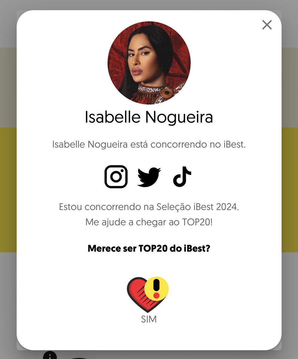 updateisabelle's tweet photo. 🚨 ATENÇÃO GUARDIÕES 🚨

A Isabelle está concorrendo a QUATRO categorias no IBest, sendo elas: Fandom, Instagrammer, Influenciadora do amazonas e Comportamento. 

É uma oportunidade incrível de divulgar a Isa, PRINCIPALMENTE na categoria INFLUENCIADORA DO AMAZONAS.

Vou deixar o link abaixo:

🔗 FANDOM ISABELLE NOGUEIRA: https://t.co/rl1OqcMnqp

🔗 INSTAGRAMMER DO ANO: https://t.co/Sih23WLmEB

🔗 INFLUENCIADORA AMAZONAS: https://t.co/Wa2GTKbbx6

🔗 COMPORTAMENTO: https://t.co/5zD8Nc7ior