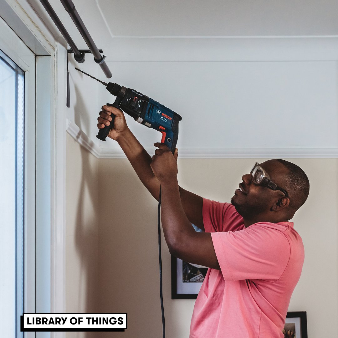 Got DIY to do, but not much time? Borrow a tool to get it done - you’ll save money by renting instead of buying new too. Check out the @libraryofthings at Canada Water Library orlo.uk/A9WYF
