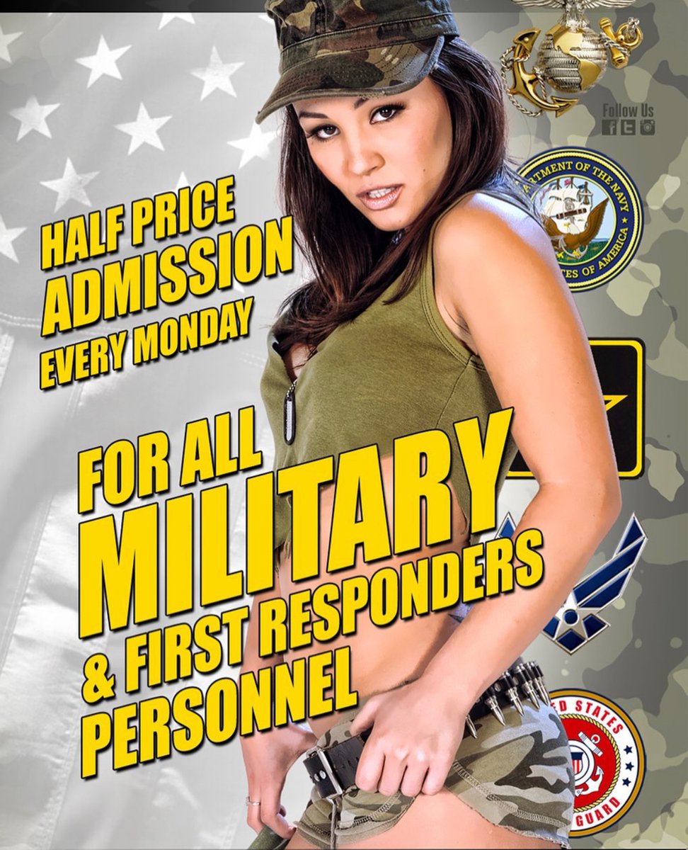 Come join us for Military Mondays! 
We're saluting Knoxville's heroes with 1/2 price admission all night!
Thank you for your service.🪖
.
.
.
#MilitaryMonday #MousesEar #Knoxville #ArmedForces #America #Heroes