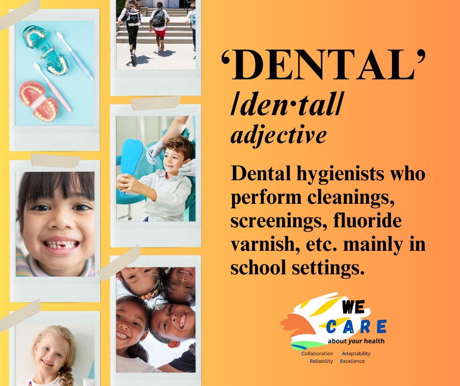 We CARE about improving your child's dental health! Our dental team performs cleanings, screenings, fluoride varnishes, etc. mainly in school settings. We CARE about helping you define your health! Learn more about our services at barrenriverhealth.org 🦷