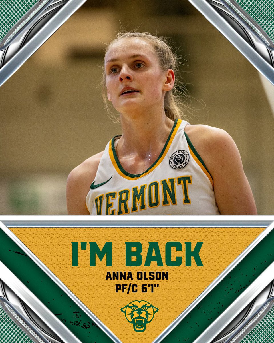 Catamount Country we have some exciting news to share… @anna_0536 is coming back next!! 💪🏼🐱