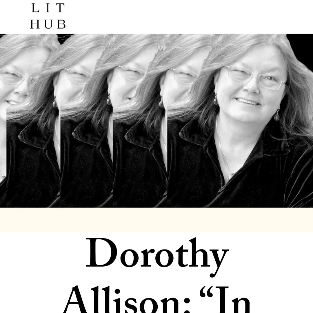 Huge thank you to @lithub for featuring the legendary Dorothy Allison speech from last week's Publishing Triangle Award! ✨️ 'Story is a way out, a way past, a hand in the dark, a whisper of hope, the hope I have for all of us.' Read the full article: lithub.com/dorothy-alliso…