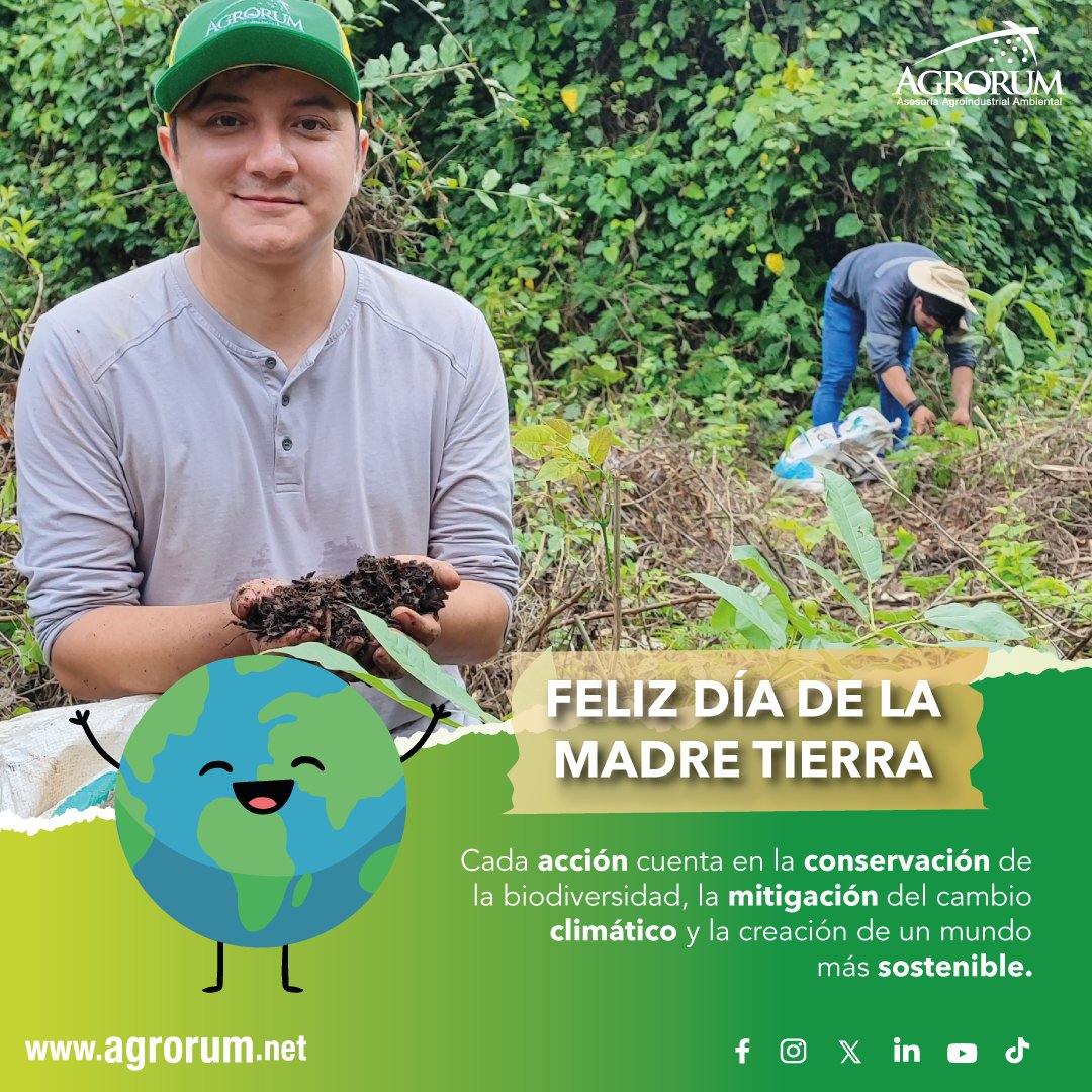 AGRORUM's tweet photo. 🌍🌿Recordatorio: cada pequeña acción cuenta. Desde reciclar hasta reducir nuestro consumo de plástico, todos podemos marcar la diferencia en la protección de nuestro #planeta.

¡Únete a nosotros para un futuro más verde y sostenible!🌿🌟

#DíaMundialDeLaMadreTierra https://t.co/ucgtillGOM