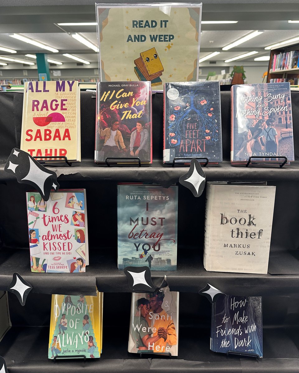 Read it and weep! 😭 We've got plenty of YA tearjerkers on display at the Main Library for when you need a good cry, but we want to hear from you! What's the last book that made you feel all your feelings? Drop the titles below!