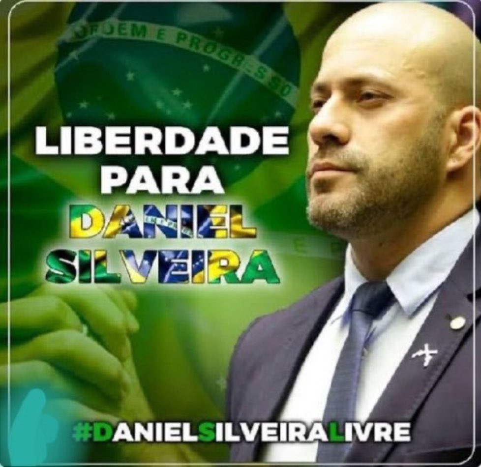 ClauAker's tweet photo. Liberdade para DANIEL SILVEIRA já! 
Preso político brasileiro 👇

@elonmusk @MarioNawfal https://t.co/RBPT8t9T6h
