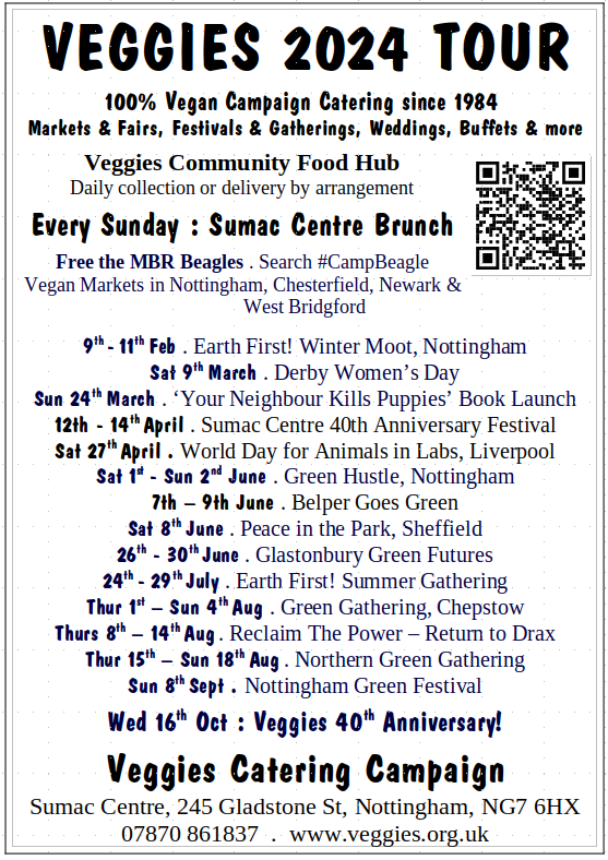 @VeganBigBro Early thoughts are a(nother) 3-day festival at our #SumacCentre home base in Nottingham!