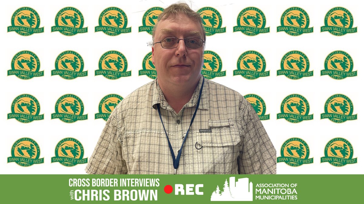 CROSS BORDER INTERVIEWS: Swan Valley West Reeve Bill Gade This episode was recorded at the 2024 @AMMManitoba Convention in Brandon, Manitoba 📽️ Youtube: youtu.be/JLqdbWlNsGA 🎧Apple: apple.co/3tro7PN 🎧Spotify: spoti.fi/3yHuDQd #MBMuni #mbpoli